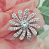 Picture of Small Gerbera Flower Brooch Rhodium Plated