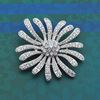 Picture of Large Gerbera Flower Brooch Rhodium Plated