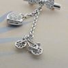 Picture of Bicycle Love Fashion Brooch Rhodium Plated