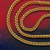 Picture of Simple Wheat Chain Necklace Gold Plated (Espiga) (45cm)