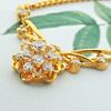 Picture of Vintage Bold Flower Necklace Gold Plated