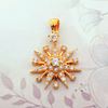 Picture of Starburst Pendant Gold Plated with Pavé CZ