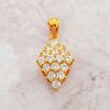 Picture of Rhombus Shaped Pendant Gold Plated