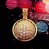 Picture of Vintage Medallion Half Ball Pendant with Flower Filigree