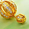 Picture of Bejeweled Bauble Ball Pendant Gold Plated