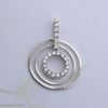Picture of Mix Triple Circles Pendant Rhodium Plated