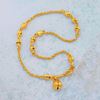 Picture of Triple Bead Link Cable Chain Anklet Gold Plated (25cm)