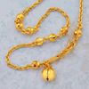 Picture of Triple Bead Link Cable Chain Anklet Gold Plated (25cm)