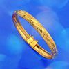 Picture of Classic Engraved Floral Bangle Gold Plated