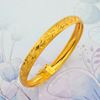 Picture of Classic Engraved Triple Star Bangle Gold Plated