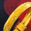 Picture of Starburst Bangle Bracelet Gold Plated