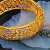 Picture of Bloom Filigree Flower Bangle Gold Plated