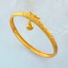 Picture of Spiral Textured Bangle with Bell for Kids