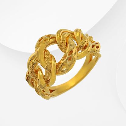 Picture of Mix Chunky Link Chain Ring Gold Plated