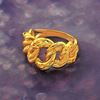 Picture of Mix Chunky Link Chain Ring Gold Plated