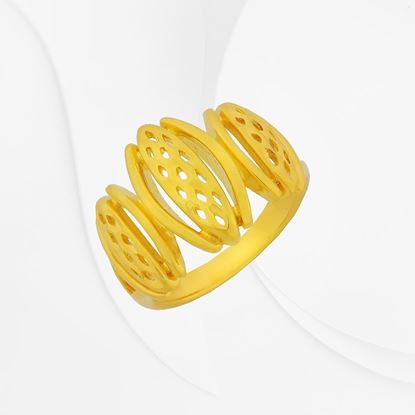 Picture of Bold Pulut Dakap Leaf Ring Gold Plated