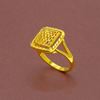 Picture of Bold Square Ring Gold Plated (Biskut Tawar)