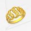 Picture of S Wave Bar Link Ring Gold Plated (Dakap S)