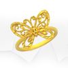 Picture of Bold Butterfly Ring Gold Plated