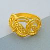 Picture of Mix Leaf Double Link Chain Ring Gold Plated (Coco-Pulut Dakap)