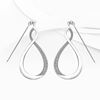 Picture of Twisted Infinity Hijab Drop Earrings Rhodium Plated