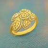 Picture of Bold Ketum Leaves Ring Gold Plated (Daun Ketum)
