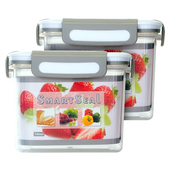 Picture of SMARTSEAL AIRTIGHT FOOD CONTAINERS (2 x 740ML)