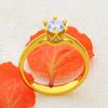 Picture of Crown Solitaire Ring Gold Plated