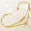 Picture of Gold Plated Anklet Jewellery  (Boba Love Anklet)