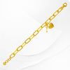 Picture of Gold Plated Bracelet Jewellery (Rantai Tangan Paper Clip Love) (BT5044)