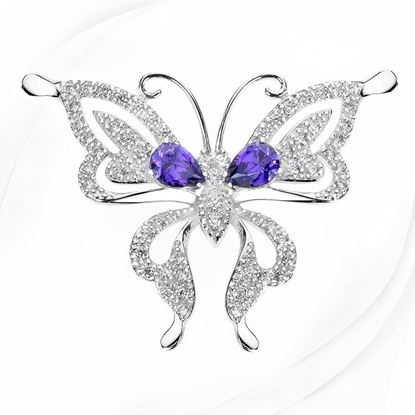 Picture of Rhodium Plated Brooch Jewellery (Kerongsang Rerama) (BH5099)