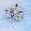 Picture of Rhodium Plated Brooch Jewellery (Kerongsang Kesuma) (BH5100)