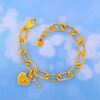 Picture of Gold Plated Bracelet Jewellery (Rantai Tangan Paper Clip Love) (BT5044)
