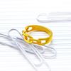 Picture of Small Paperclip Chain Link Ring Gold Plated