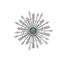 Picture of Large CZ Sunshine Brooch Rhodium Plated