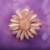 Picture of Mini Daisy Flower Brooch Rose Gold Plated