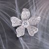 Picture of Mini Orchid Flower Brooch Rhodium Plated