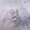 Picture of Mini Orchid Flower Brooch Rhodium Plated