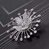 Picture of Blooming Orchid Flower Brooch Rhodium Plated