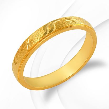 Picture of Simple Star Ring Band Gold Plated