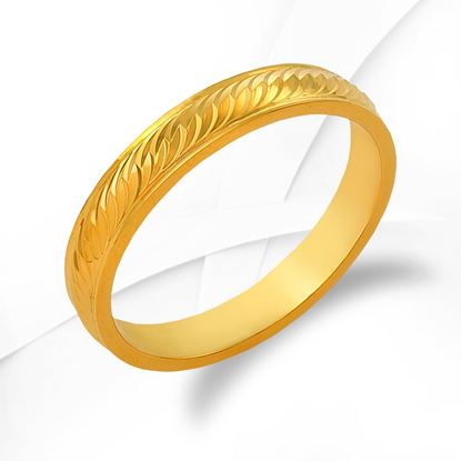 Picture of Full Swirl Ring Band Gold Plated