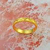 Picture of Zig Zag Ring Band Gold Plated