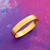 Picture of Thin Simple Layered Ring Band Gold Plated