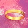 Picture of Thin Simple Layered Ring Band Gold Plated