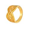 Picture of Criss Cross Wide Layer Ring Gold Plated