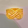 Picture of Criss Cross Wide Layer Ring Gold Plated