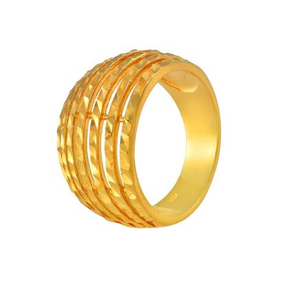 Picture of Classic Six Layered Ring Band Gold Plated