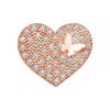 Picture of Rose Gold Plated Brooch Jewellery (Kerongsang Flirty Heart (Rose Gold)) (BH5042)
