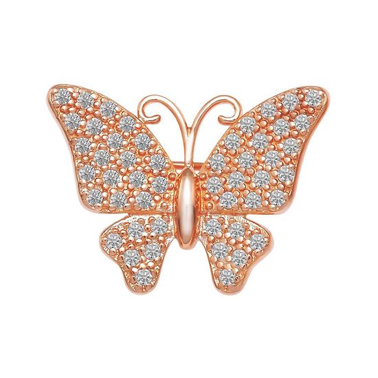 Picture of Rose Gold Plated Brooch Jewellery (Kerongsang Flutter (Rose Gold)) (BH5041)