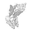 Picture of Rhodium Plated Brooch Jewellery (Kerongsang Trio (Rhodium)) (BH5098)